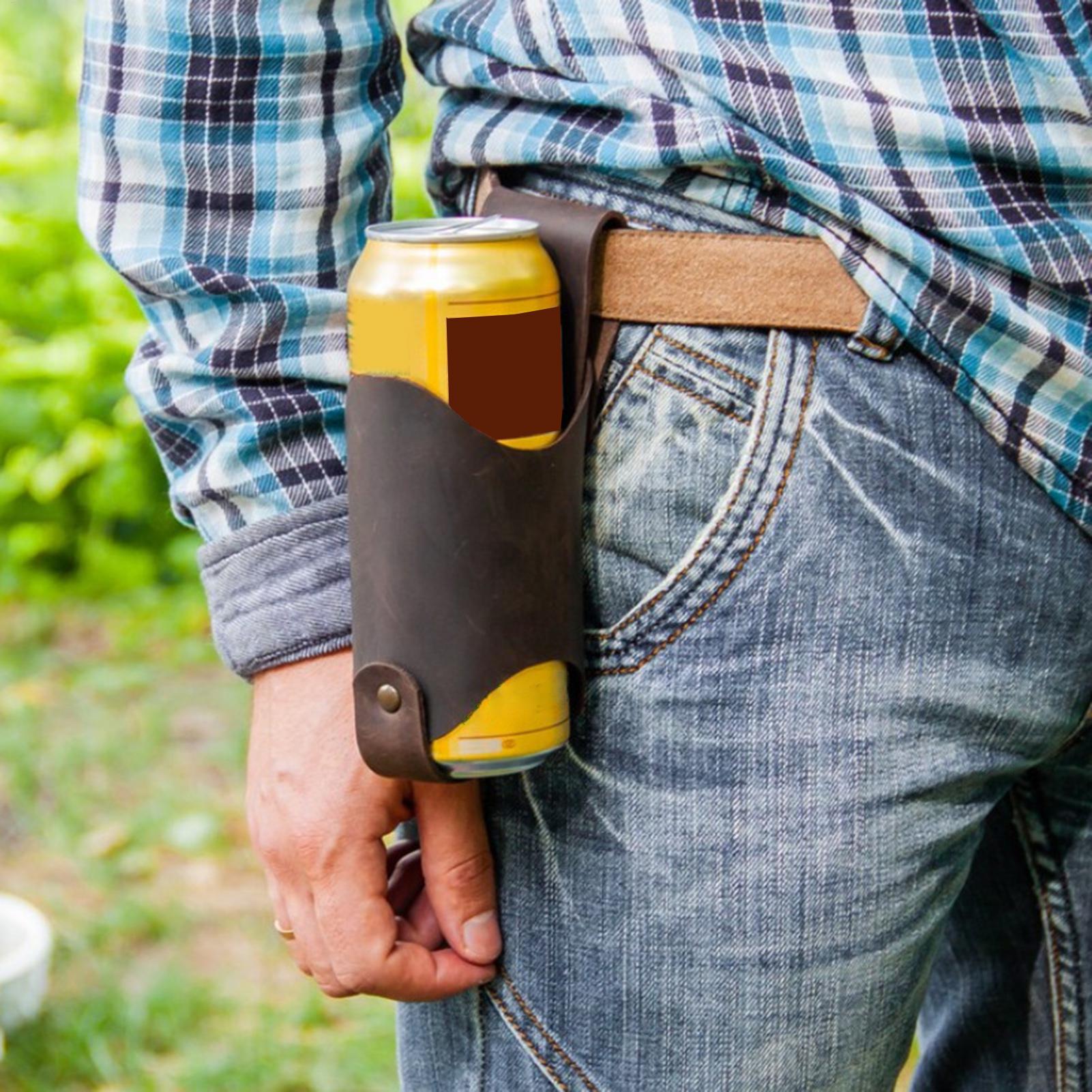 PU Leather Beer Bottle Waist C - Hydration Pack Outdoor review and price