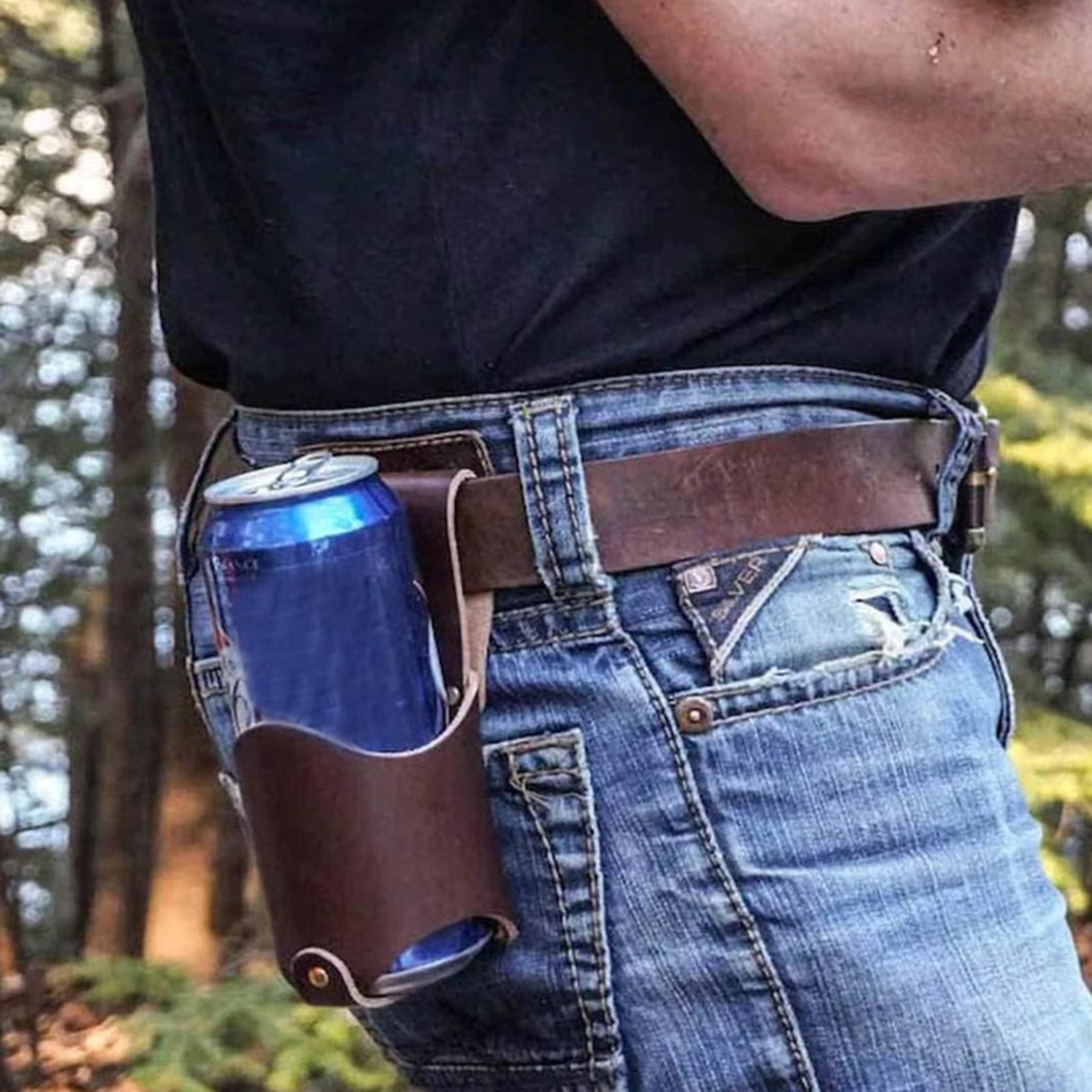 PU Leather Beer Bottle Waist C - Hydration Pack Outdoor review and price