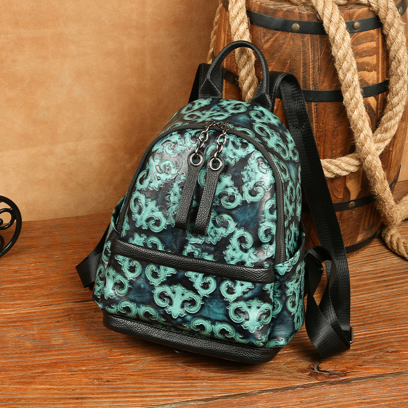 Johnature Genuine Leather Embo - Leather Backpack Vintage review and price
