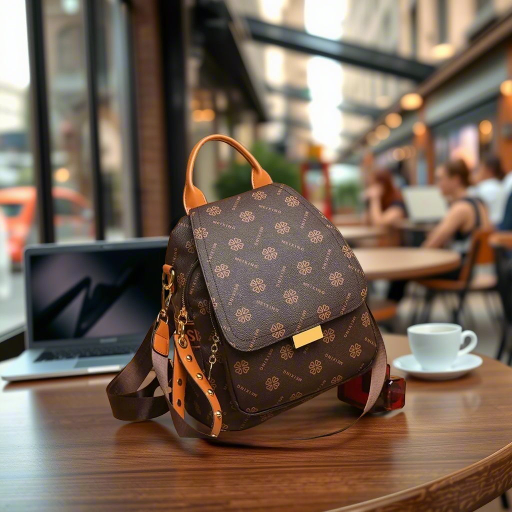 Retro Printed Backpack Women P - Leather Backpack Vintage review and price